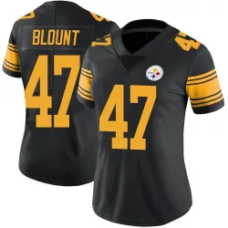 Mel Blount Pittsburgh Steelers Limited Women's Color Rush Jersey (Black)