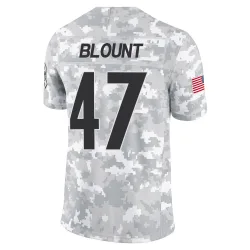 Mel Blount Pittsburgh Steelers Limited Youth 2024 Salute to Service Jersey (Arctic Camo)