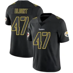 Mel Blount Pittsburgh Steelers Limited Youth Jersey (Black Impact)