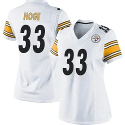 Merril Hoge Pittsburgh Steelers Game Women's Jersey (White)