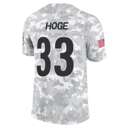 Merril Hoge Pittsburgh Steelers Limited Youth 2024 Salute to Service Jersey (Arctic Camo)