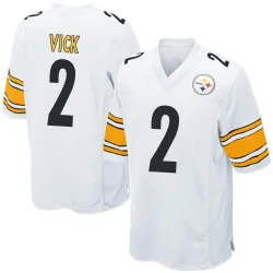 Mike Vick Pittsburgh Steelers Game Men's Jersey (White)