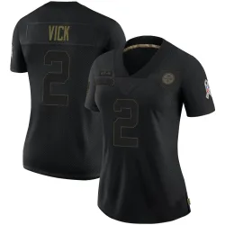 Mike Vick Pittsburgh Steelers Limited Women's 2020 Salute To Service Jersey (Black)