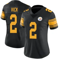 Mike Vick Pittsburgh Steelers Limited Women's Color Rush Jersey (Black)