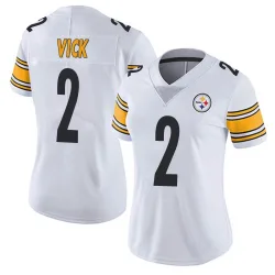 Mike Vick Pittsburgh Steelers Limited Women's Vapor Untouchable Jersey (White)