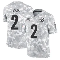 Mike Vick Pittsburgh Steelers Limited Youth 2024 Salute to Service Jersey (Arctic Camo)