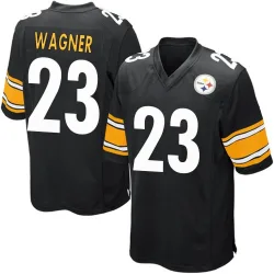 Mike Wagner Pittsburgh Steelers Game Men's Team Color Jersey (Black)