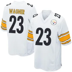 Mike Wagner Pittsburgh Steelers Game Youth Jersey (White)