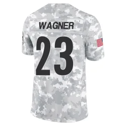 Mike Wagner Pittsburgh Steelers Limited Men's 2024 Salute to Service Jersey (Arctic Camo)