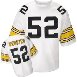 Mike Webster Pittsburgh Steelers Authentic Men's Mitchell And Ness Throwback Jersey (White)