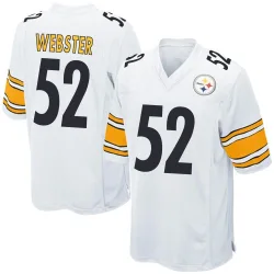 Mike Webster Pittsburgh Steelers Game Youth Jersey (White)