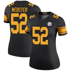 Mike Webster Pittsburgh Steelers Legend Women's Color Rush Jersey (Black)