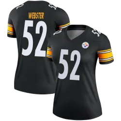 Mike Webster Pittsburgh Steelers Legend Women's Jersey (Black)