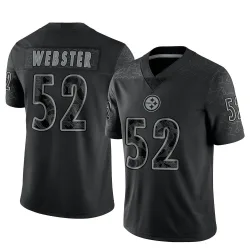 Mike Webster Pittsburgh Steelers Limited Men's Reflective Jersey (Black)