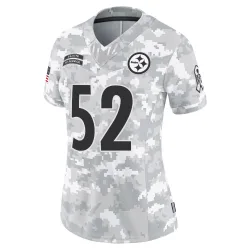 Mike Webster Pittsburgh Steelers Limited Women's 2024 Salute to Service Jersey (Arctic Camo)