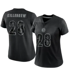 Miles Killebrew Pittsburgh Steelers Limited Women's Reflective Jersey (Black)