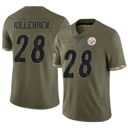 Miles Killebrew Pittsburgh Steelers Limited Youth 2022 Salute To Service Jersey (Olive)