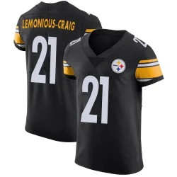 Montana Lemonious-Craig Pittsburgh Steelers Elite Men's Team Color Vapor Untouchable Jersey (Black)