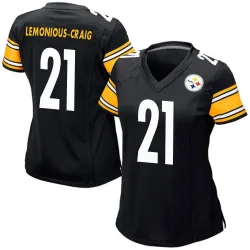 Montana Lemonious-Craig Pittsburgh Steelers Game Women's Team Color Jersey (Black)