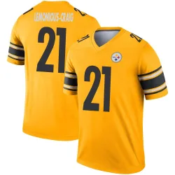 Montana Lemonious-Craig Pittsburgh Steelers Legend Men's Inverted Jersey (Gold)