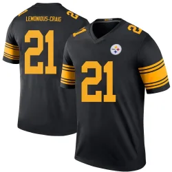 Montana Lemonious-Craig Pittsburgh Steelers Legend Youth Color Rush Jersey (Black)