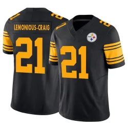 Montana Lemonious-Craig Pittsburgh Steelers Limited Men's 2nd Alternate Vapor F.U.S.E. Jersey (Black)