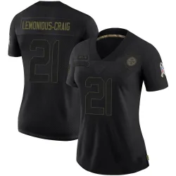 Montana Lemonious-Craig Pittsburgh Steelers Limited Women's 2020 Salute To Service Jersey (Black)