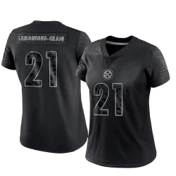 Montana Lemonious-Craig Pittsburgh Steelers Limited Women's Reflective Jersey (Black)
