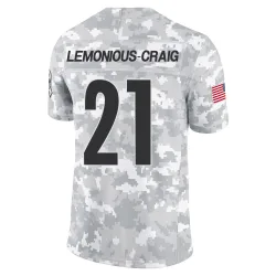 Montana Lemonious-Craig Pittsburgh Steelers Limited Youth 2024 Salute to Service Jersey (Arctic Camo)