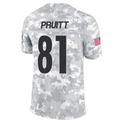 MyCole Pruitt Pittsburgh Steelers Limited Youth 2024 Salute to Service Jersey (Arctic Camo)