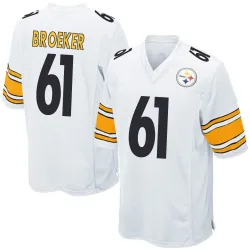 Nick Broeker Pittsburgh Steelers Game Men's Jersey (White)