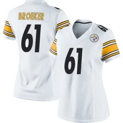Nick Broeker Pittsburgh Steelers Game Women's Jersey (White)
