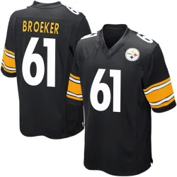Nick Broeker Pittsburgh Steelers Game Youth Team Color Jersey (Black)