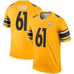 Nick Broeker Pittsburgh Steelers Legend Men's Inverted Jersey (Gold)