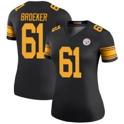 Nick Broeker Pittsburgh Steelers Legend Women's Color Rush Jersey (Black)