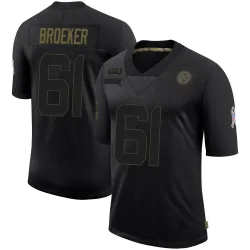 Nick Broeker Pittsburgh Steelers Limited Men's 2020 Salute To Service Jersey (Black)