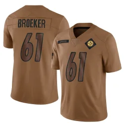 Nick Broeker Pittsburgh Steelers Limited Men's 2023 Salute To Service Jersey (Brown)