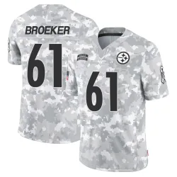 Nick Broeker Pittsburgh Steelers Limited Men's 2024 Salute to Service Jersey (Arctic Camo)