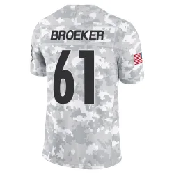 Nick Broeker Pittsburgh Steelers Limited Men's 2024 Salute to Service Jersey (Arctic Camo)