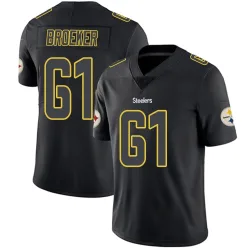 Nick Broeker Pittsburgh Steelers Limited Men's Jersey (Black Impact)