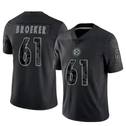 Nick Broeker Pittsburgh Steelers Limited Men's Reflective Jersey (Black)