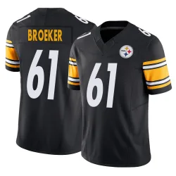 Nick Broeker Pittsburgh Steelers Limited Men's Vapor F.U.S.E. Jersey (Black)