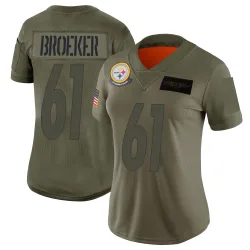 Nick Broeker Pittsburgh Steelers Limited Women's 2019 Salute to Service Jersey (Camo)