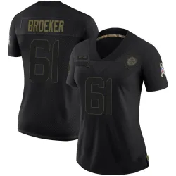Nick Broeker Pittsburgh Steelers Limited Women's 2020 Salute To Service Jersey (Black)