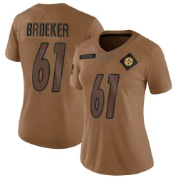 Nick Broeker Pittsburgh Steelers Limited Women's 2023 Salute To Service Jersey (Brown)