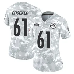 Nick Broeker Pittsburgh Steelers Limited Women's 2024 Salute to Service Jersey (Arctic Camo)