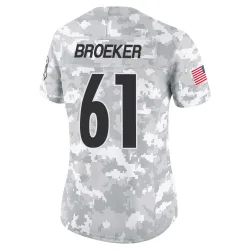 Nick Broeker Pittsburgh Steelers Limited Women's 2024 Salute to Service Jersey (Arctic Camo)