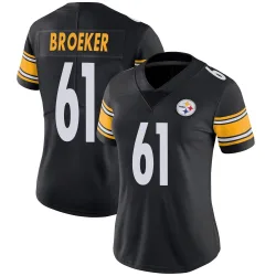 Nick Broeker Pittsburgh Steelers Limited Women's Team Color Vapor Untouchable Jersey (Black)