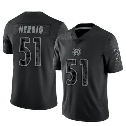 Nick Herbig Pittsburgh Steelers Limited Men's Reflective Jersey (Black)