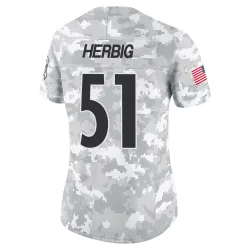Nick Herbig Pittsburgh Steelers Limited Women's 2024 Salute to Service Jersey (Arctic Camo)